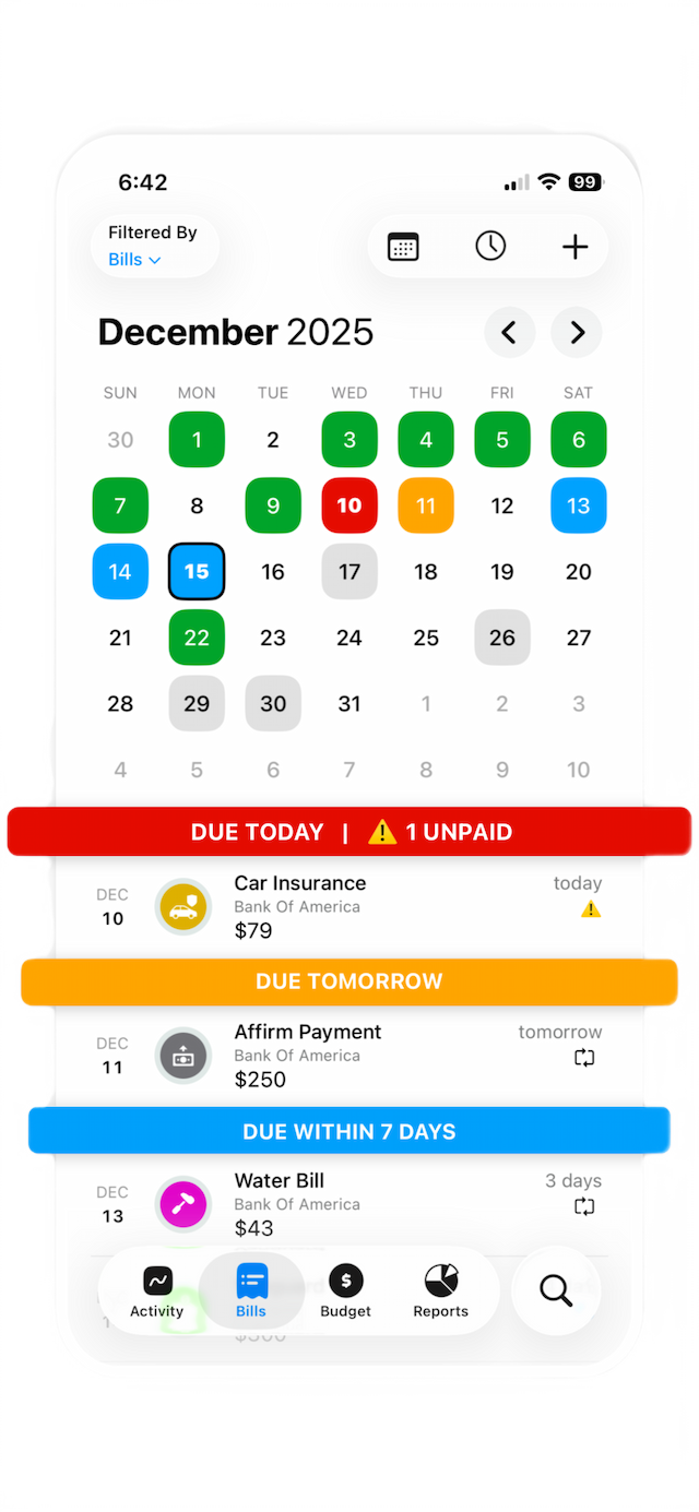 Bill Tracker Pro App